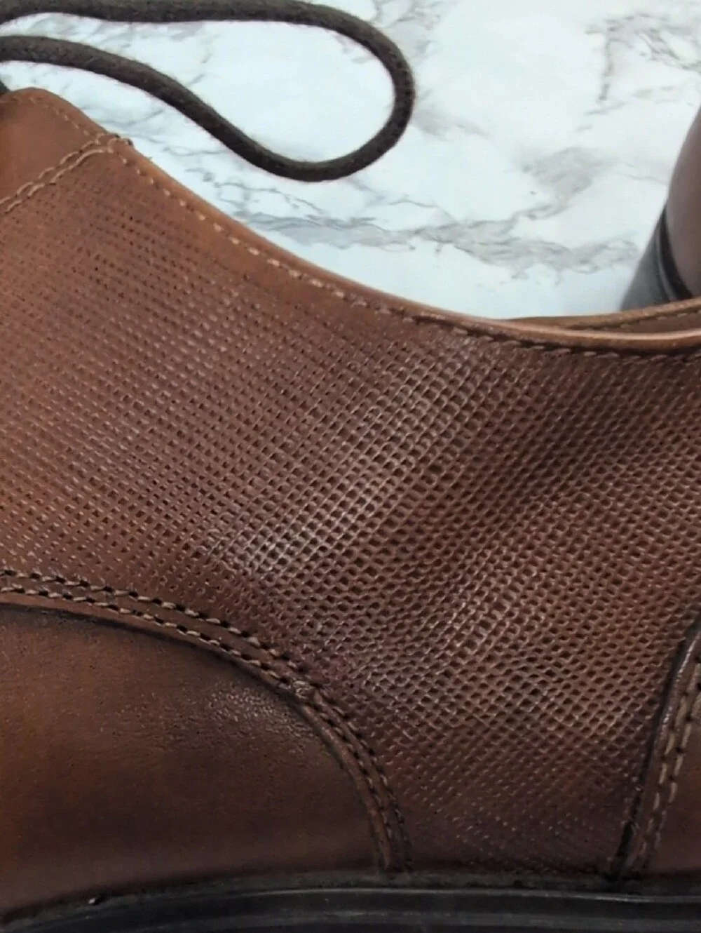 Florsheim Mens Jackson Cap Toe Leather Oxfords Cognac Brown Size 8M  ​Descriptio